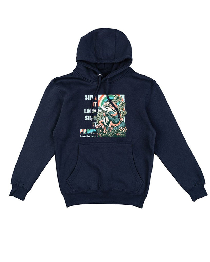 Load image into Gallery viewer, Unisex | Hopp’in with Pride | Hoodie - Arm The Animals Clothing Co.
