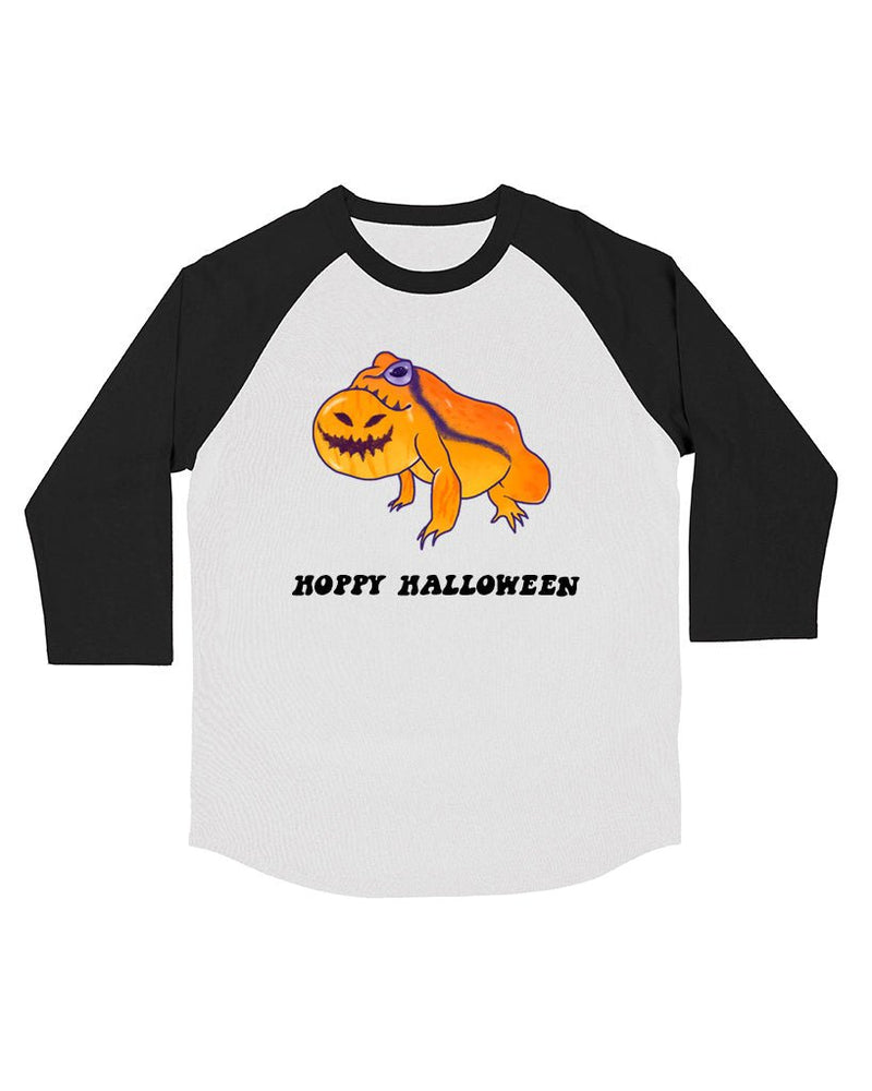 Load image into Gallery viewer, Unisex | Hoppy Halloween | 3/4 Sleeve Raglan - Arm The Animals Clothing Co.
