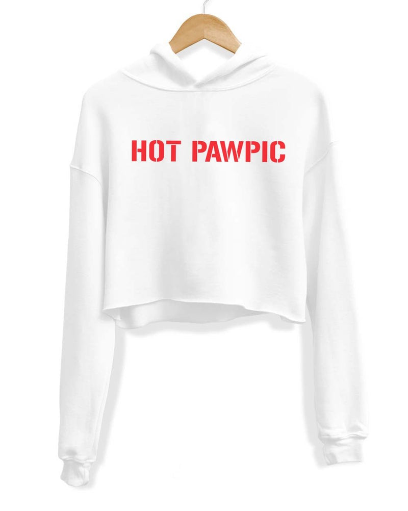 Load image into Gallery viewer, Unisex | Hot Pawpic | Crop Hoodie - Arm The Animals Clothing Co.
