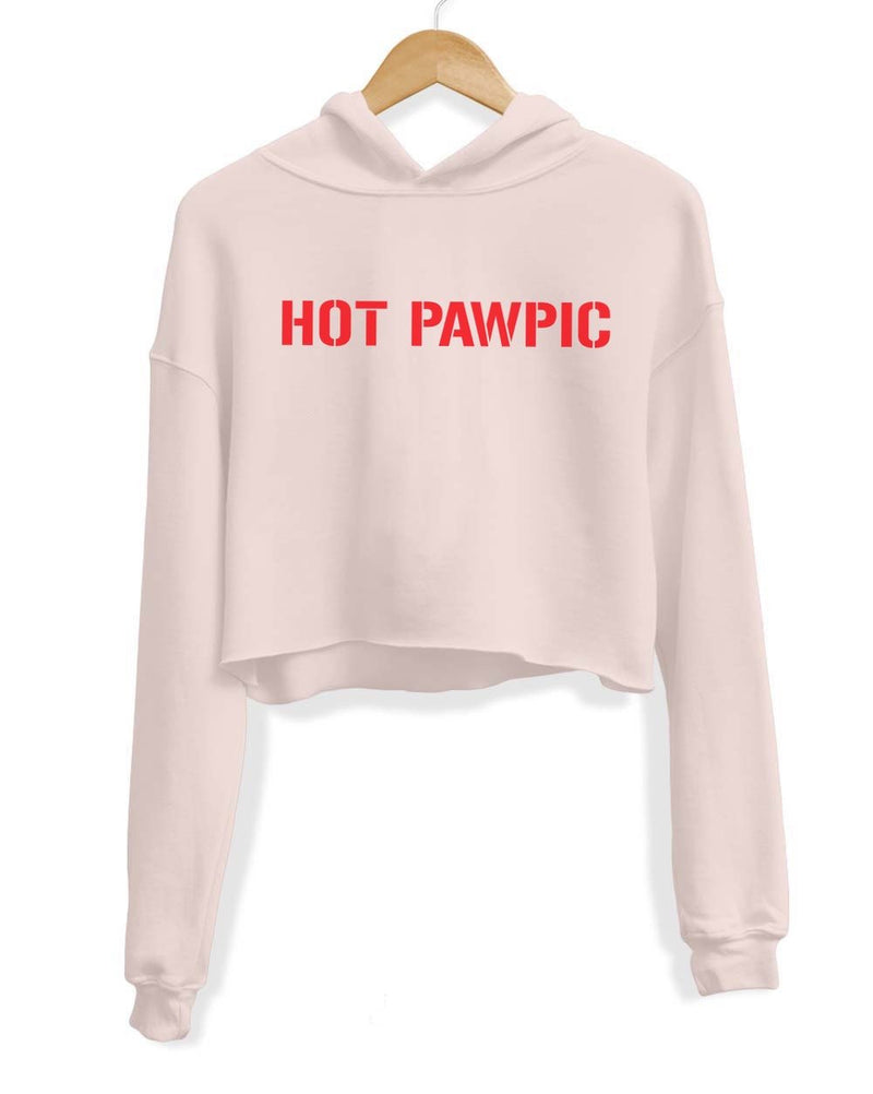 Load image into Gallery viewer, Unisex | Hot Pawpic | Crop Hoodie - Arm The Animals Clothing Co.
