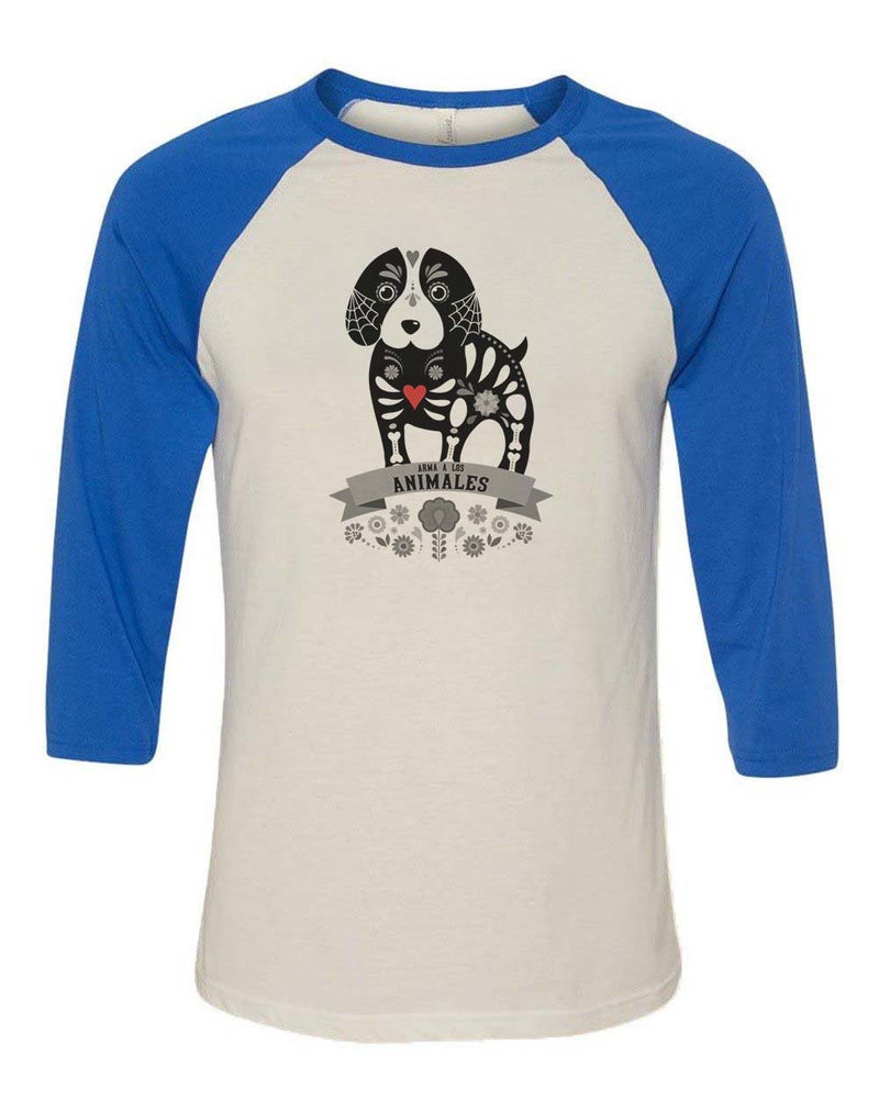 Load image into Gallery viewer, Unisex | Hound Alebrije | 3/4 Sleeve Raglan - Arm The Animals Clothing LLC
