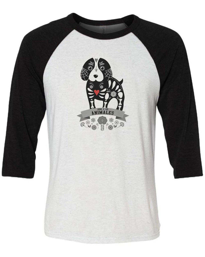 Load image into Gallery viewer, Unisex | Hound Alebrije | 3/4 Sleeve Raglan - Arm The Animals Clothing LLC

