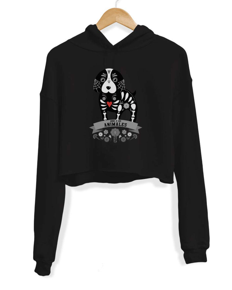 Load image into Gallery viewer, Unisex | Hound Alebrije | Crop Hoodie - Arm The Animals Clothing Co.
