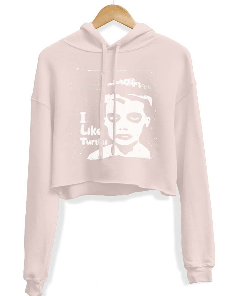 Load image into Gallery viewer, Unisex | I Like Turtles | Crop Hoodie - Arm The Animals Clothing Co.
