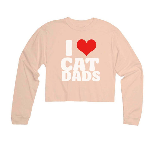 Unisex | I Love Cat Dads | Cutie Long Sleeve - Arm The Animals Clothing LLC