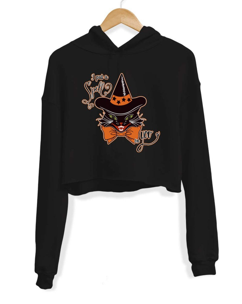 Load image into Gallery viewer, Unisex | I Put A Spell On You | Crop Hoodie - Arm The Animals Clothing Co.
