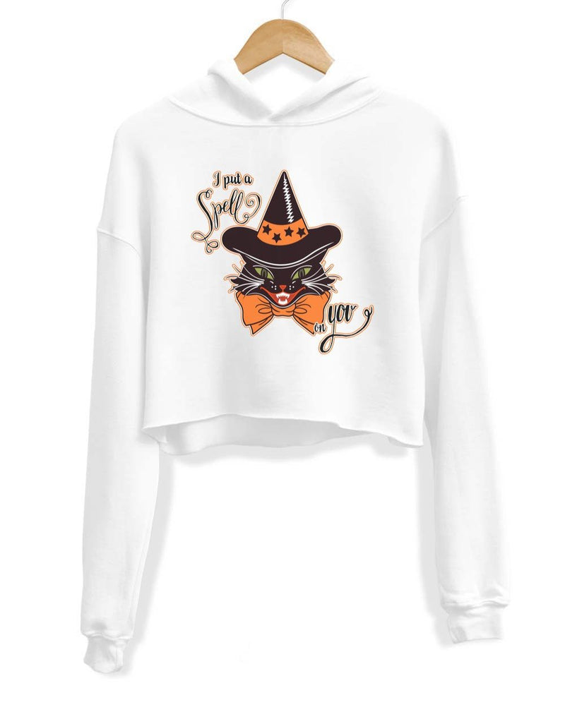 Load image into Gallery viewer, Unisex | I Put A Spell On You | Crop Hoodie - Arm The Animals Clothing Co.
