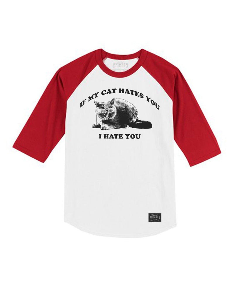 Load image into Gallery viewer, Unisex | If My Cat Hates You | 3/4 Sleeve Raglan - Arm The Animals Clothing LLC
