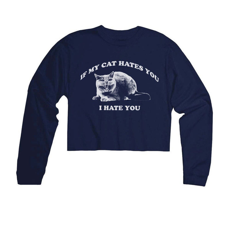 Load image into Gallery viewer, Unisex | If My Cat Hates You | Cutie Long Sleeve - Arm The Animals Clothing LLC
