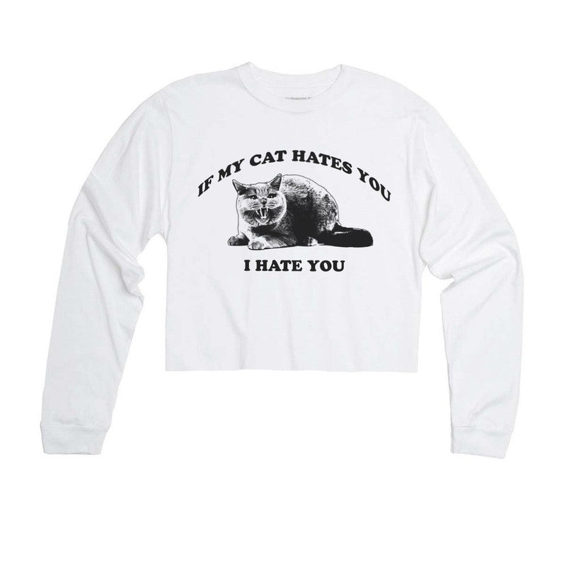 Load image into Gallery viewer, Unisex | If My Cat Hates You | Cutie Long Sleeve - Arm The Animals Clothing LLC
