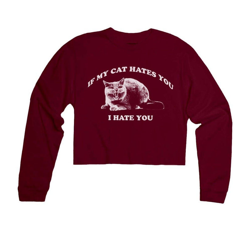 Load image into Gallery viewer, Unisex | If My Cat Hates You | Cutie Long Sleeve - Arm The Animals Clothing LLC
