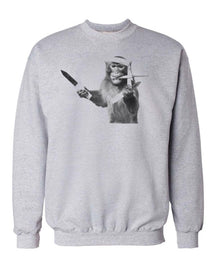 Unisex | I'm Gonna Come At You Like A Spider Monkey | Crewneck Sweatshirt - Arm The Animals Clothing Co.