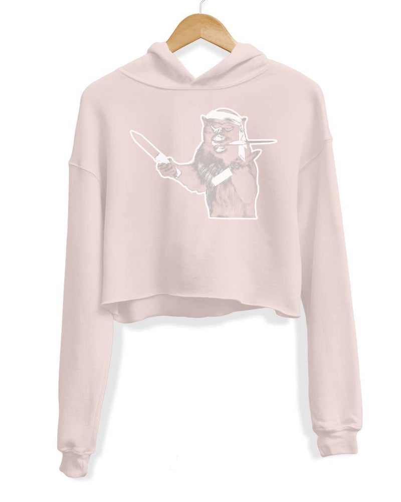 Load image into Gallery viewer, Unisex | I&#39;m Gonna Come At You Like A Spider Monkey | Crop Hoodie - Arm The Animals Clothing Co.
