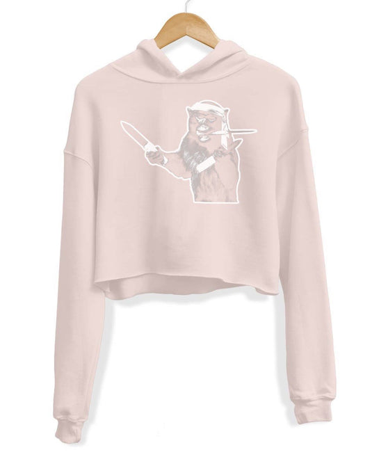 Unisex | I'm Gonna Come At You Like A Spider Monkey | Crop Hoodie - Arm The Animals Clothing Co.