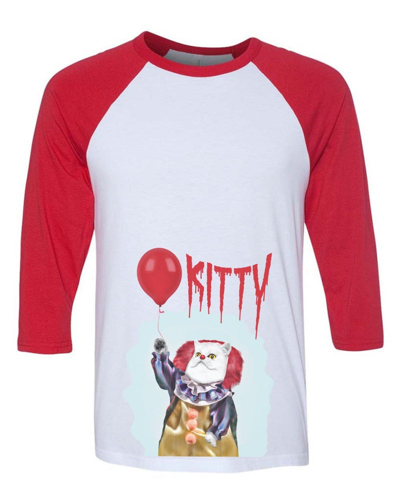 Load image into Gallery viewer, Unisex | k-IT-ty | 3/4 Sleeve Raglan - Arm The Animals Clothing Co.
