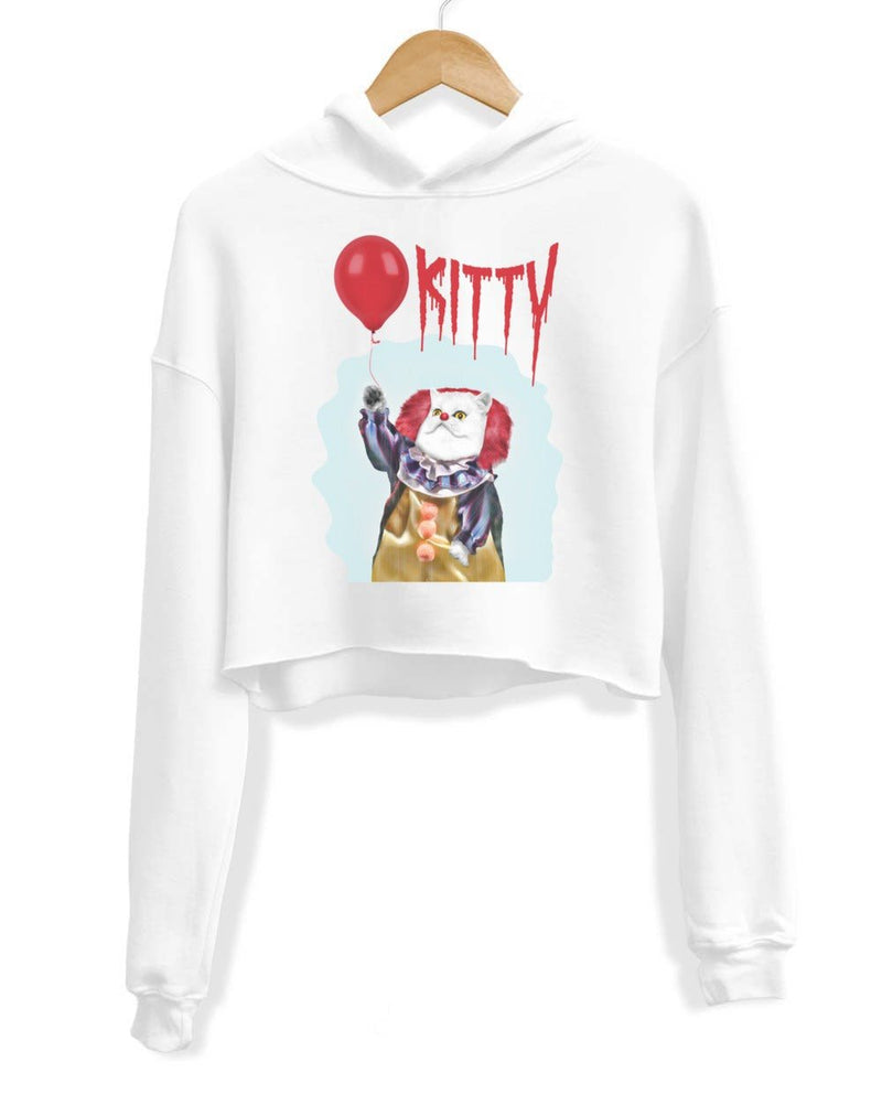 Load image into Gallery viewer, Unisex | k-IT-ty | Crop Hoodie - Arm The Animals Clothing Co.
