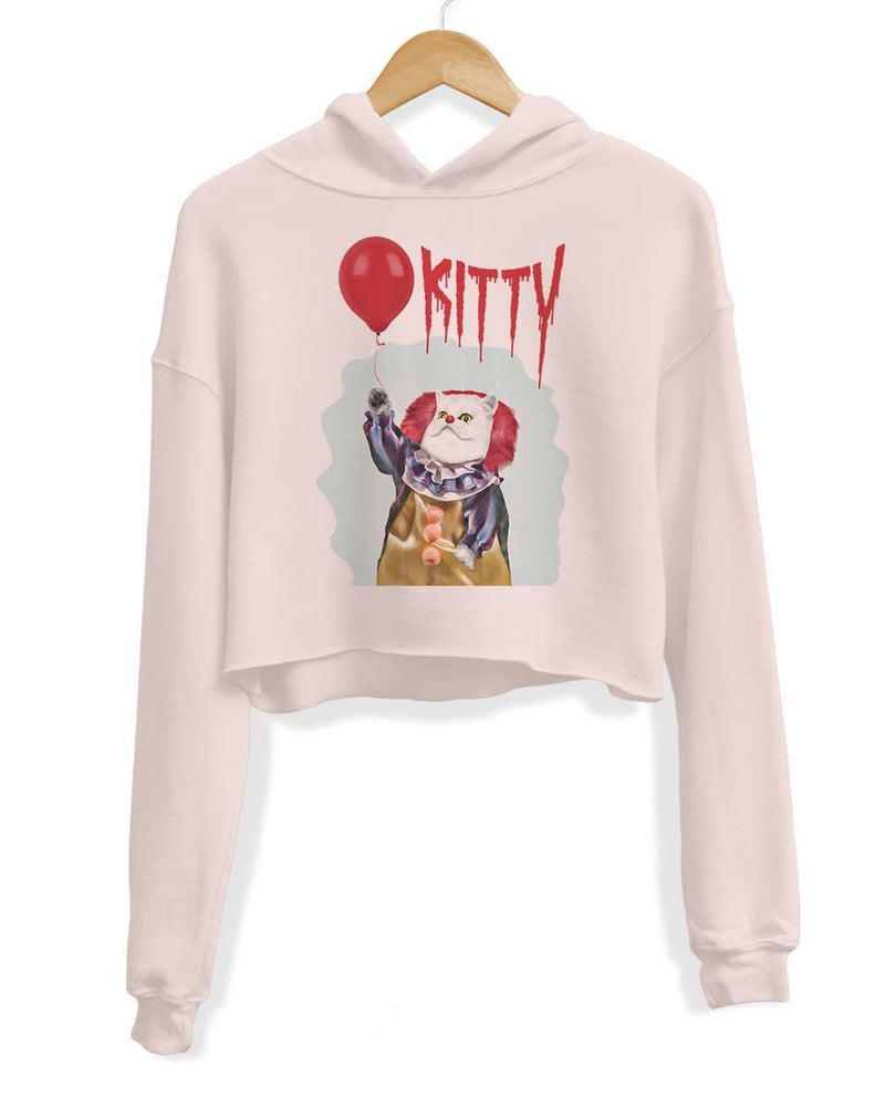 Load image into Gallery viewer, Unisex | k-IT-ty | Crop Hoodie - Arm The Animals Clothing Co.
