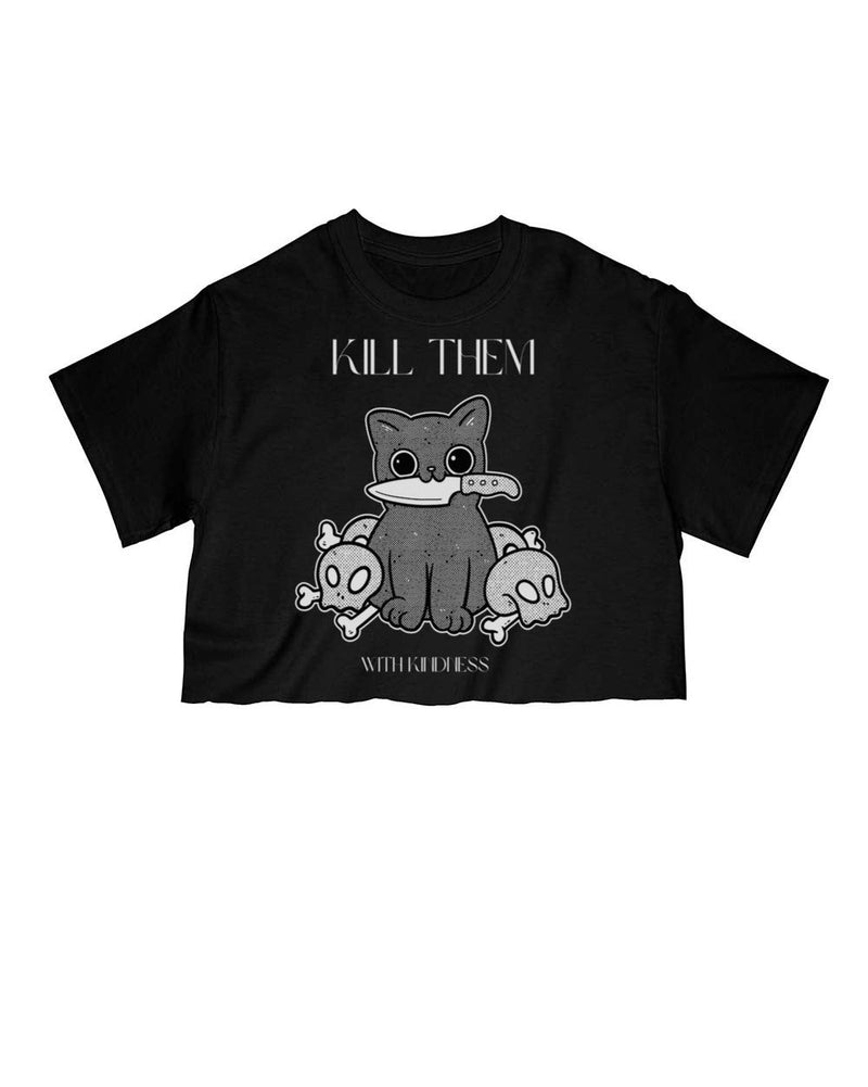Load image into Gallery viewer, Unisex | Kill Them, With Kindness | Cut Tee - Arm The Animals Clothing Co.
