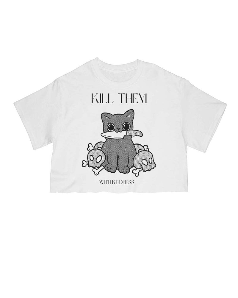 Load image into Gallery viewer, Unisex | Kill Them, With Kindness | Cut Tee - Arm The Animals Clothing Co.
