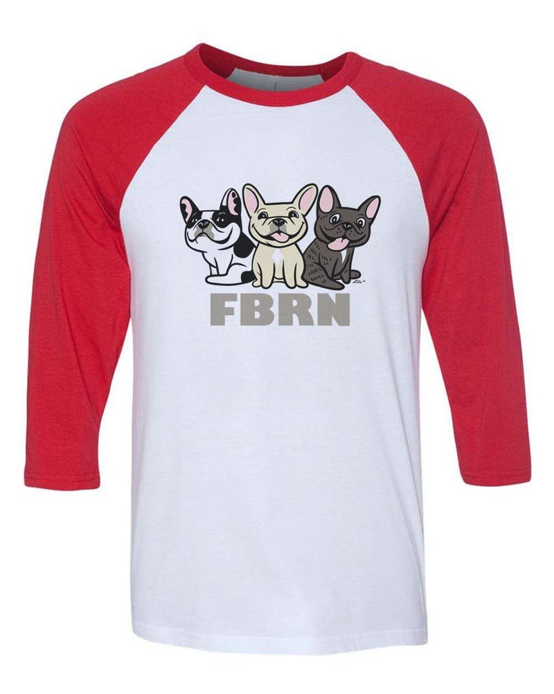 Load image into Gallery viewer, Unisex | Lili&#39;s Frenchies | 3/4 Sleeve Raglan - Arm The Animals Clothing Co.
