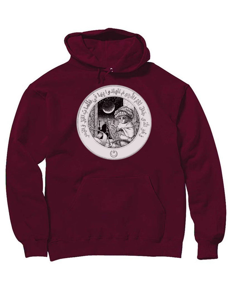 Load image into Gallery viewer, Unisex | ﻿Little Muslim Astronomer Cat | Hoodie - Arm The Animals Clothing Co.
