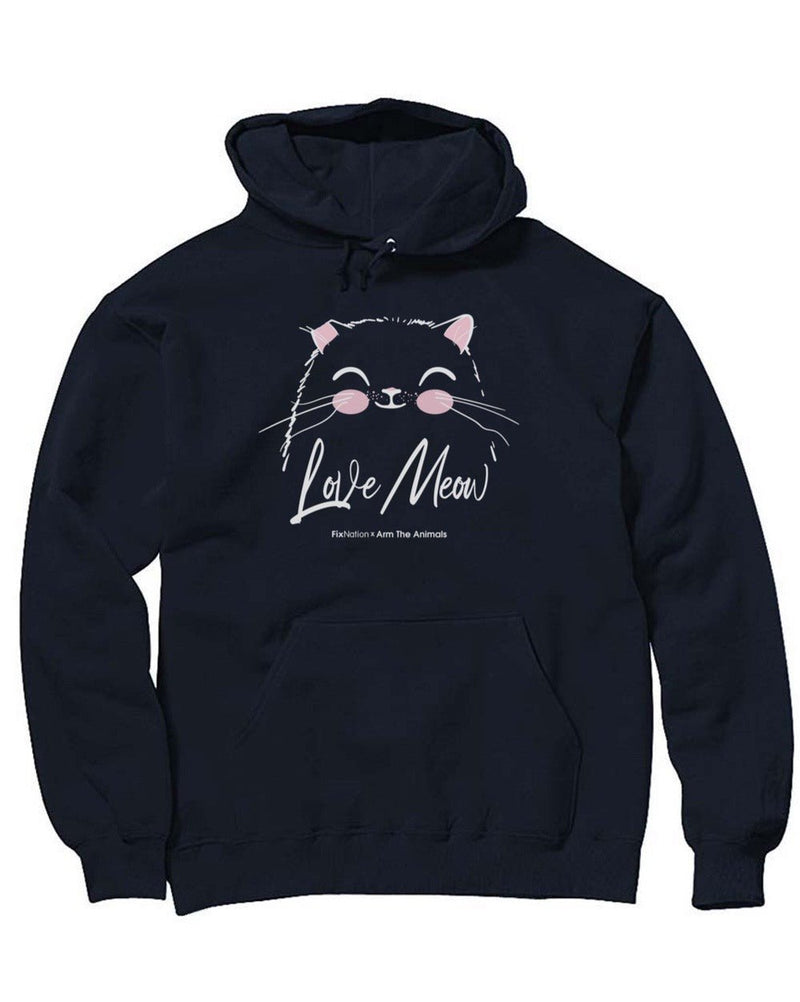 Load image into Gallery viewer, Unisex | Love Meow | Hoodie - Arm The Animals Clothing Co.
