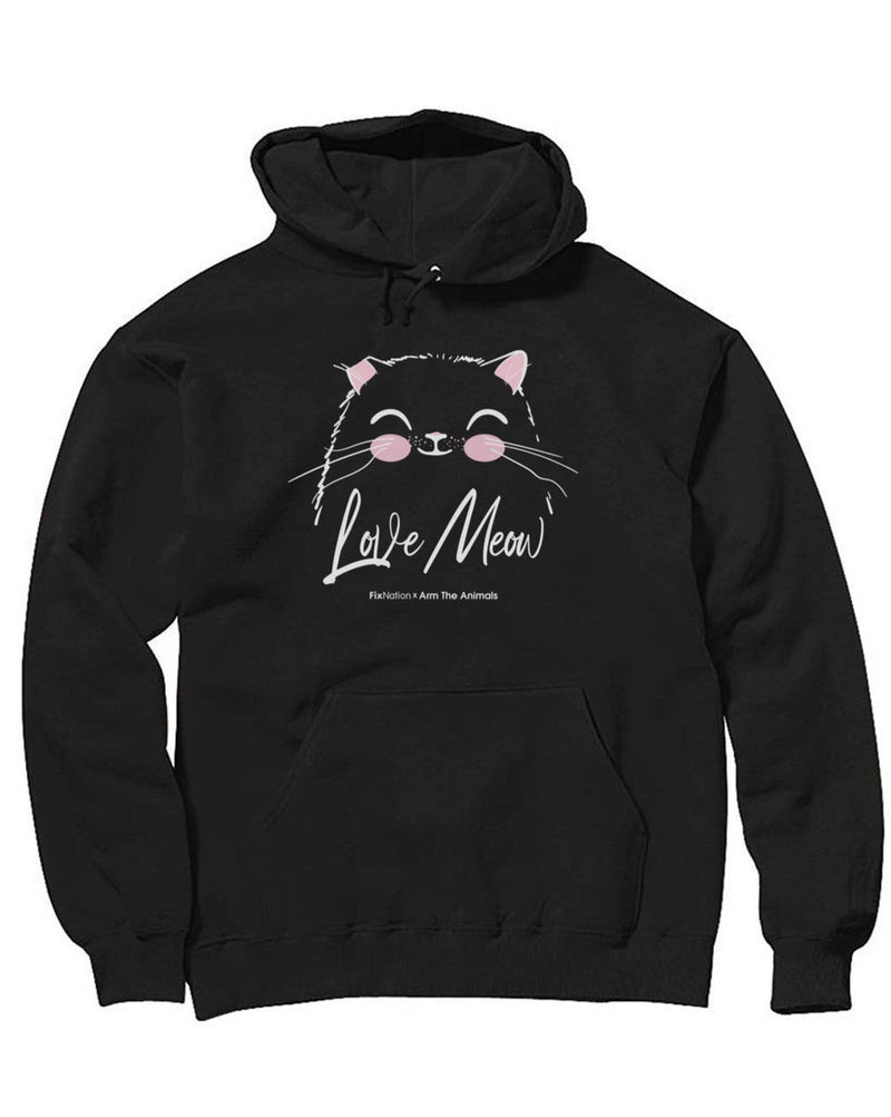 Load image into Gallery viewer, Unisex | Love Meow | Hoodie - Arm The Animals Clothing Co.
