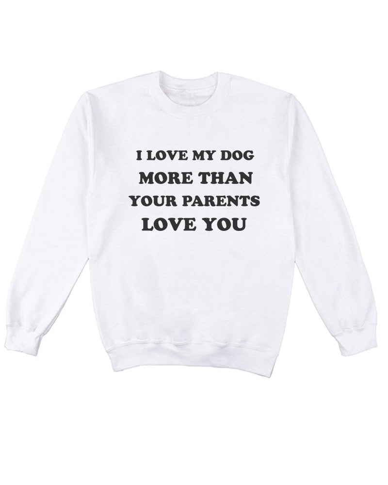 Load image into Gallery viewer, Unisex | Love My Dog | Crewneck Sweatshirt - Arm The Animals Clothing Co.
