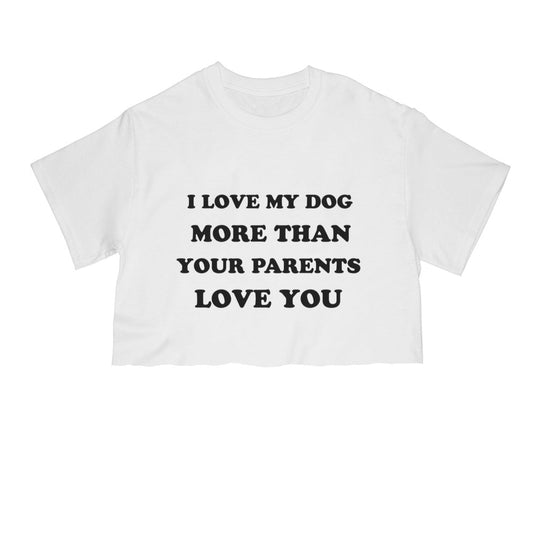 Unisex | Love My Dog | Cut Tee - Arm The Animals Clothing Co.