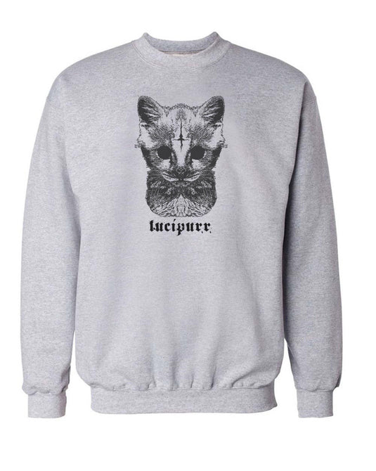 Unisex | Lucipurr | Crewneck Sweatshirt - Arm The Animals Clothing Co.