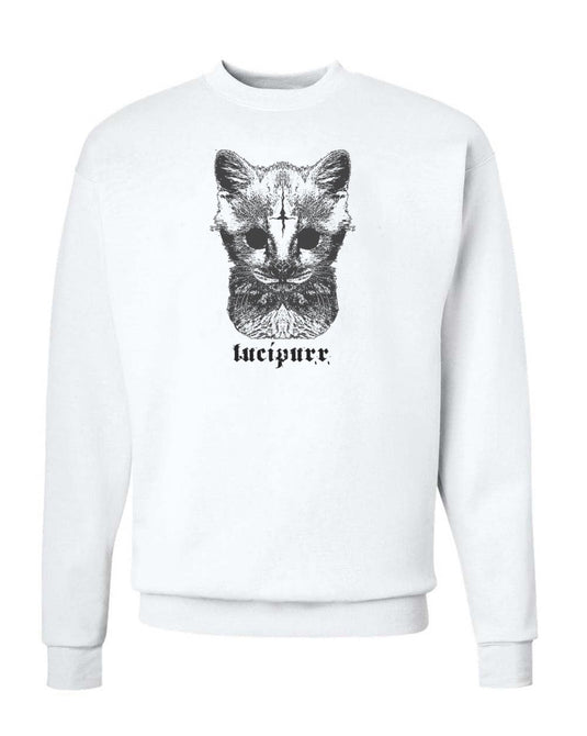 Unisex | Lucipurr | Crewneck Sweatshirt - Arm The Animals Clothing Co.
