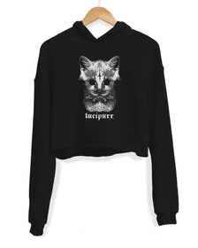 Unisex | Lucipurr | Crop Hoodie - Arm The Animals Clothing Co.