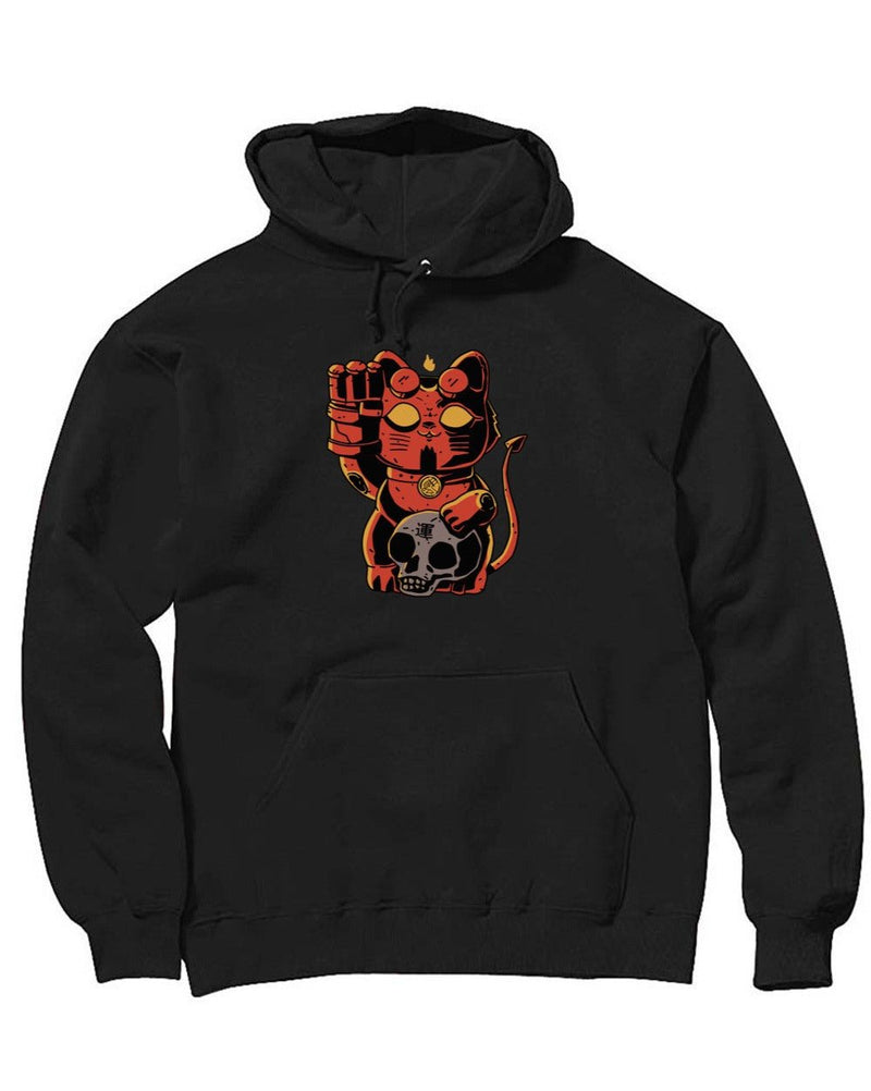 Load image into Gallery viewer, Unisex | Lucky Hell Cat | Hoodie - Arm The Animals Clothing Co.
