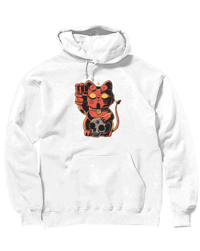 Load image into Gallery viewer, Unisex | Lucky Hell Cat | Hoodie - Arm The Animals Clothing Co.
