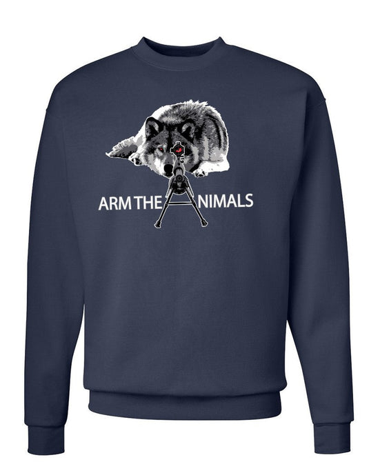 Unisex | M-16 Wolf Arctic Warfare | Crewneck Sweatshirt - Arm The Animals Clothing Co.
