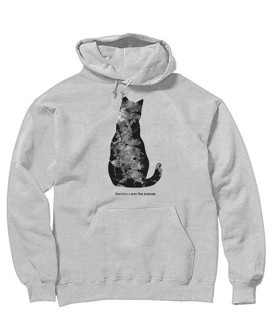 Unisex | Marble Kitten | Hoodie - Arm The Animals Clothing Co.