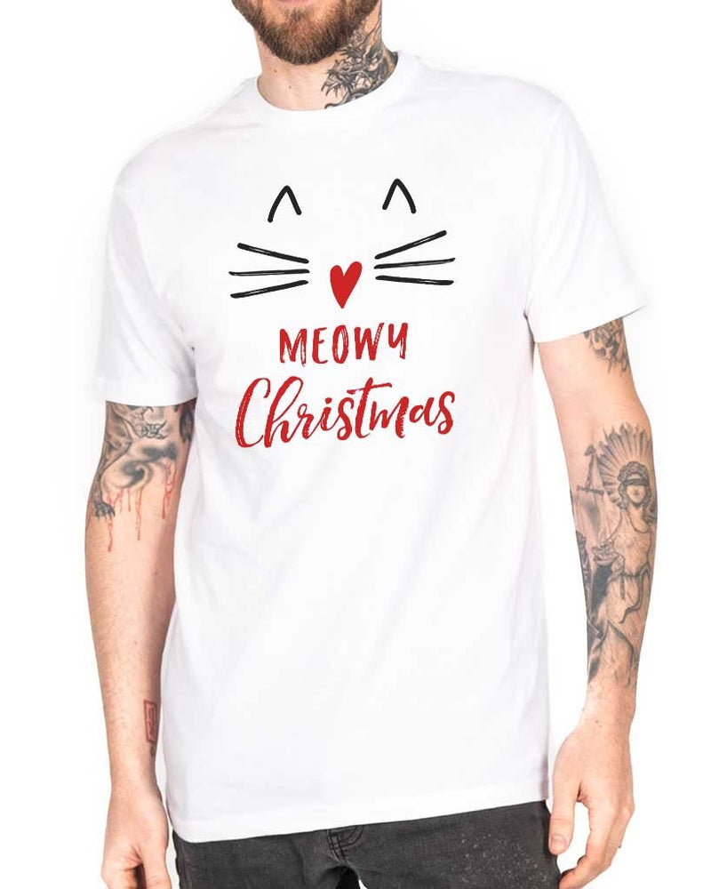 Load image into Gallery viewer, Unisex | Meowy Christmas | Crew - Arm The Animals Clothing LLC
