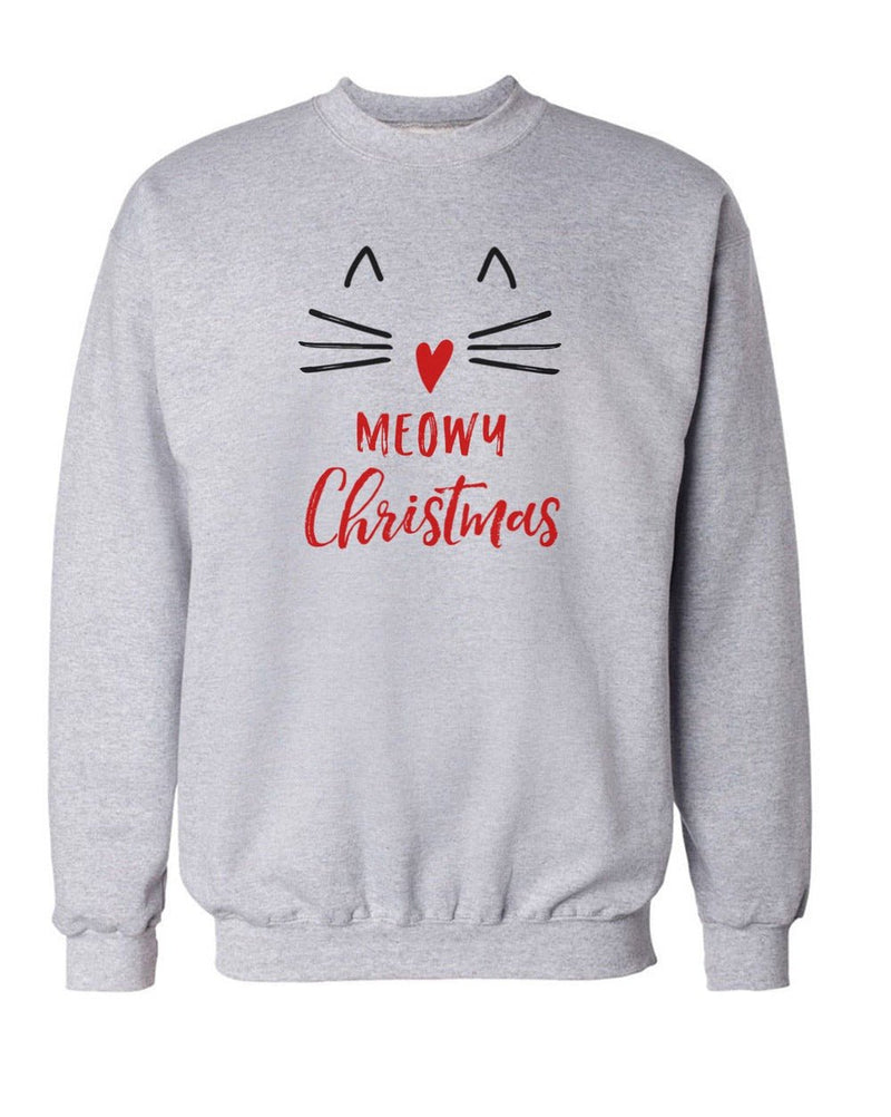 Load image into Gallery viewer, Unisex | Meowy Christmas | Crewneck Sweatshirt - Arm The Animals Clothing LLC
