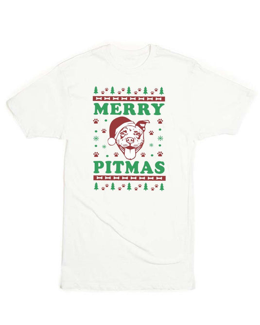 Unisex | Merry Pitmas | Crew - Arm The Animals Clothing LLC