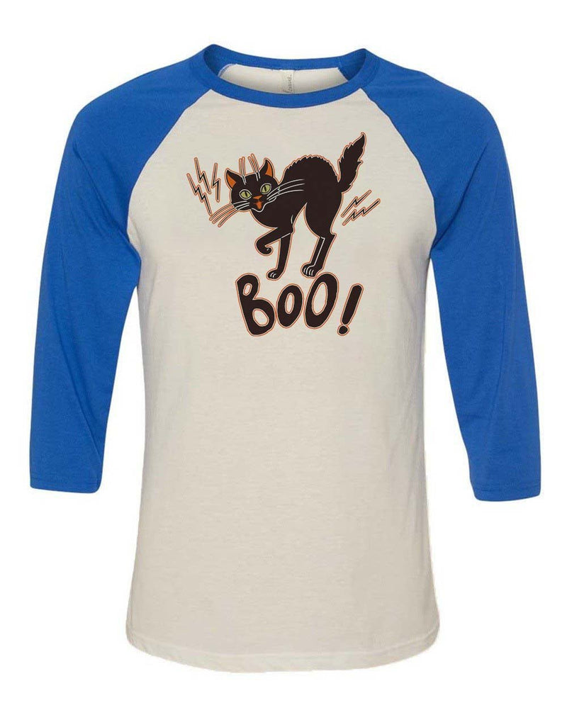 Load image into Gallery viewer, Unisex | Mew Boo | 3/4 Sleeve Raglan - Arm The Animals Clothing Co.
