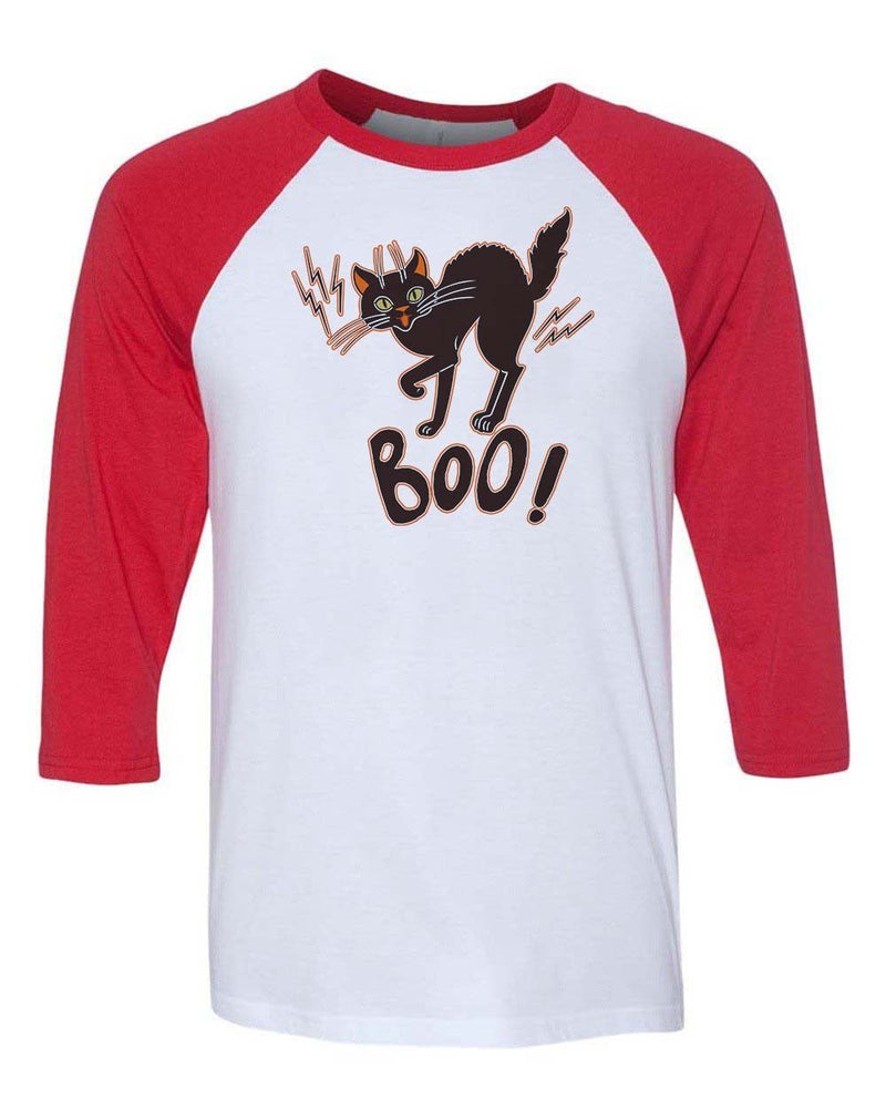 Load image into Gallery viewer, Unisex | Mew Boo | 3/4 Sleeve Raglan - Arm The Animals Clothing Co.
