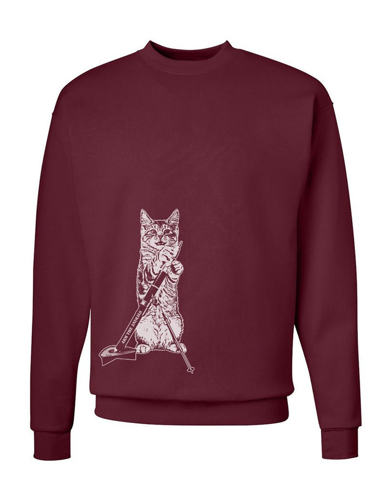 Load image into Gallery viewer, Unisex | Mortar Meow | Crewneck Sweatshirt - Arm The Animals Clothing Co.
