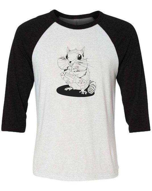 Unisex | Mouth Full | 3/4 Sleeve Raglan - Arm The Animals Clothing Co.