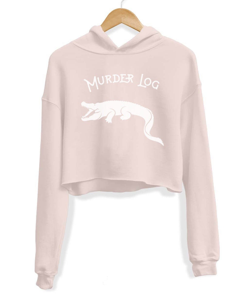 Load image into Gallery viewer, Unisex | Murder Log | Crop Hoodie - Arm The Animals Clothing Co.
