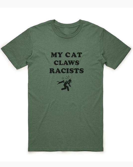 Unisex | My Cat Claws Racists | Crew - Arm The Animals Clothing Co.