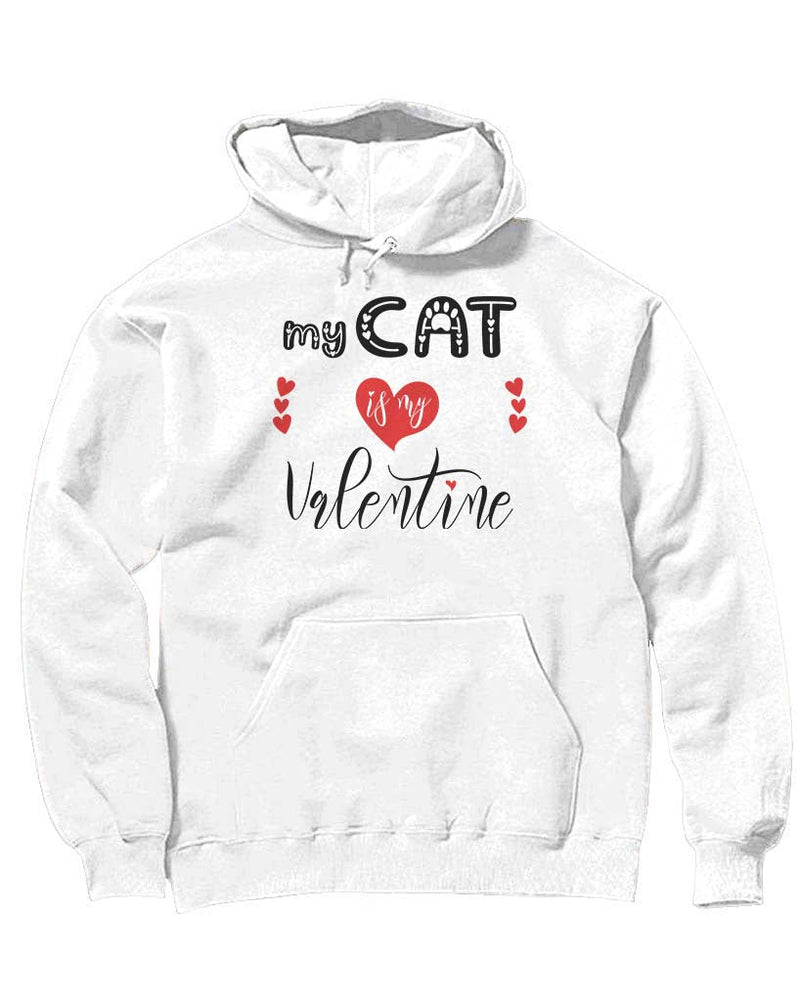 Load image into Gallery viewer, Unisex | My Cat is my Valentine | Hoodie - Arm The Animals Clothing Co.
