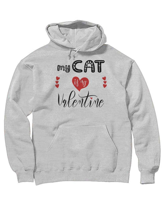 Unisex | My Cat is my Valentine | Hoodie - Arm The Animals Clothing Co.