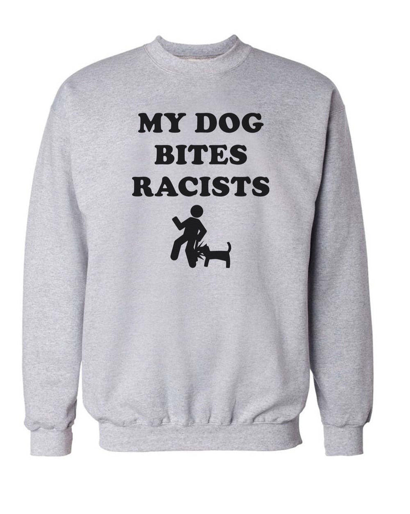 Load image into Gallery viewer, Unisex | My Dog Bites Racists | Crewneck Sweatshirt - Arm The Animals Clothing Co.
