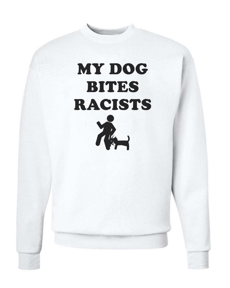 Load image into Gallery viewer, Unisex | My Dog Bites Racists | Crewneck Sweatshirt - Arm The Animals Clothing Co.
