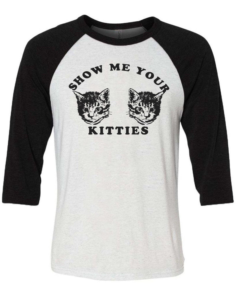 Load image into Gallery viewer, Unisex | My Kitties | 3/4 Sleeve Raglan - Arm The Animals Clothing Co.
